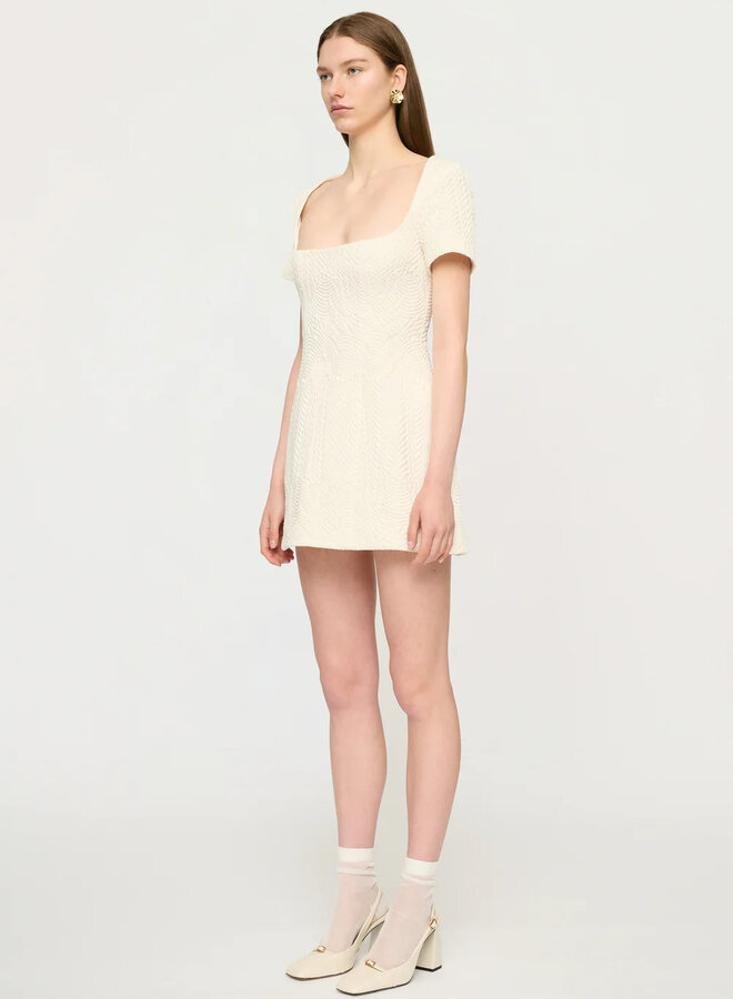 Clea- Priscilla Mini Dress- Delphi Jacquard
