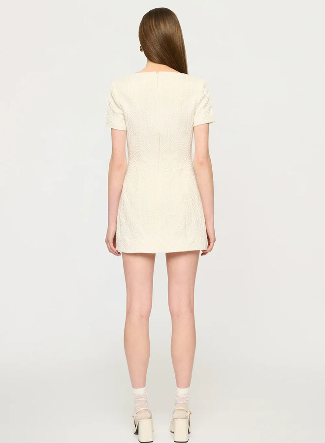 Clea- Priscilla Mini Dress- Delphi Jacquard