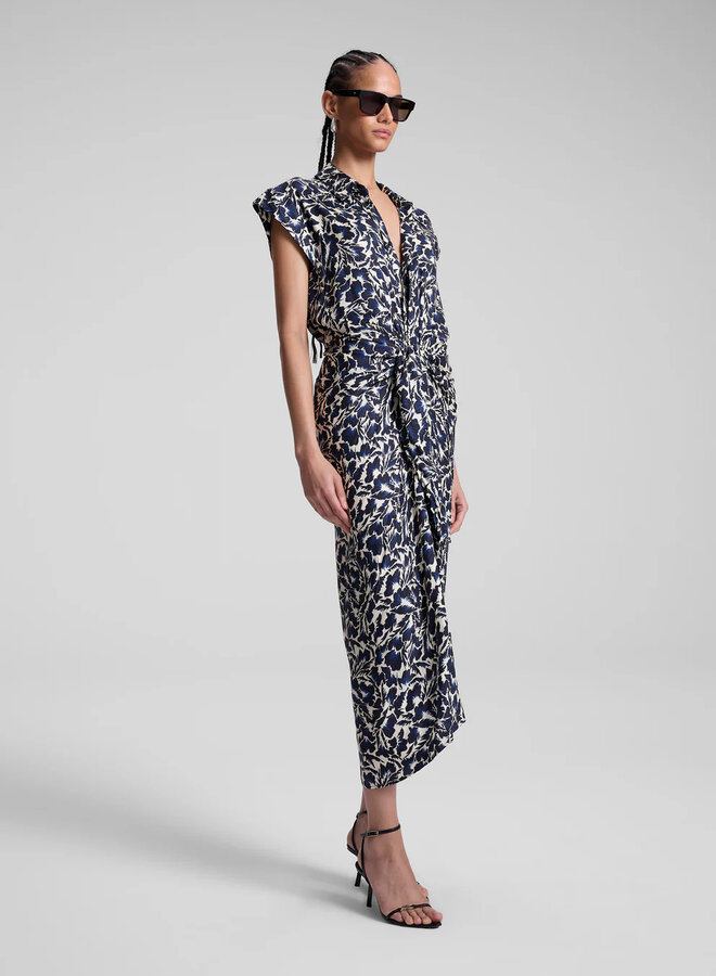 A.L.C.- Emilia Dress- Navy/Cream