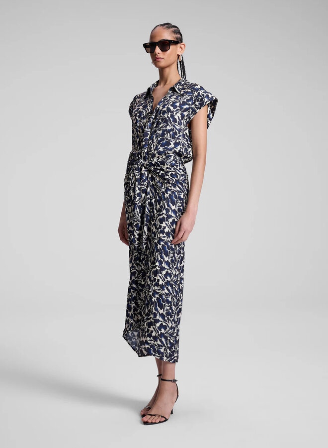 A.L.C.- Emilia Dress- Navy/Cream