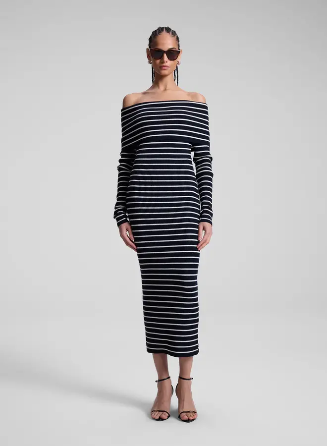 A.L.C.- Evelyn Dress- Midnight/White