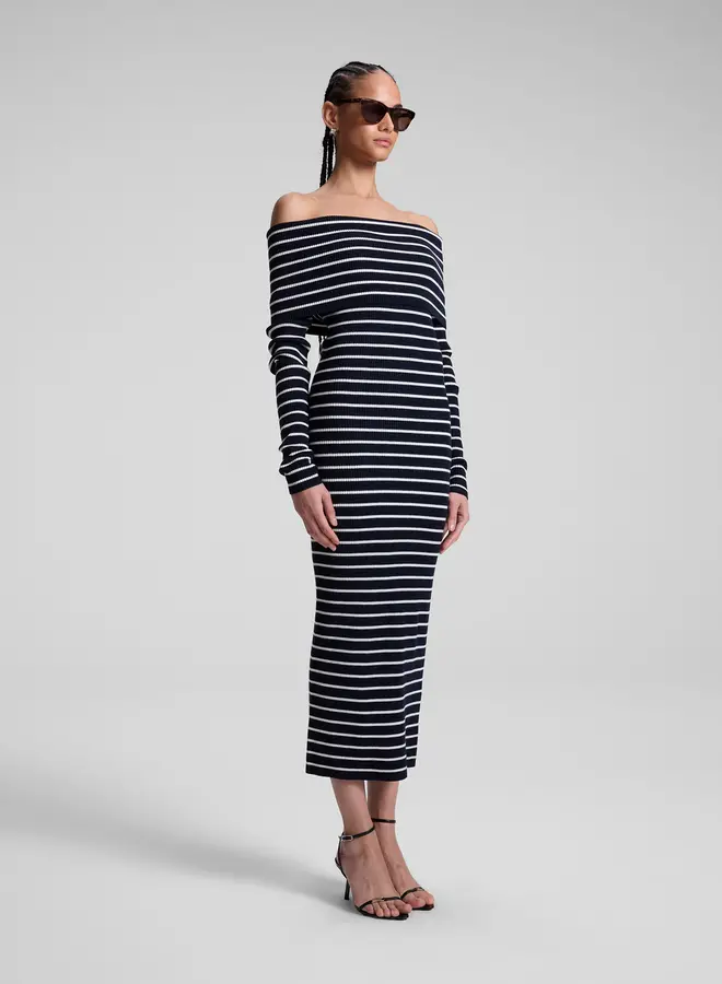 A.L.C.- Evelyn Dress- Midnight/White