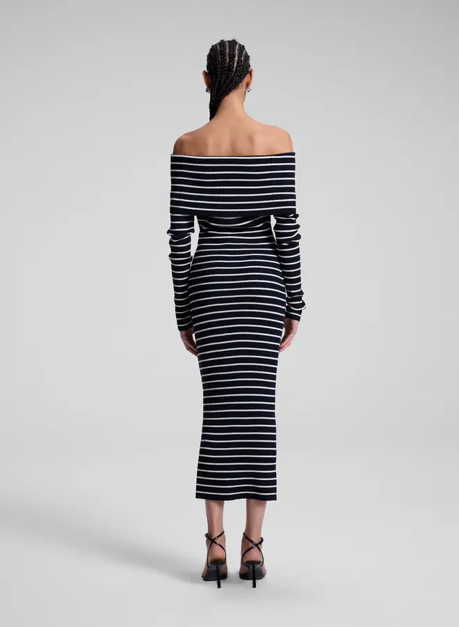 A.L.C.- Evelyn Dress- Midnight/White