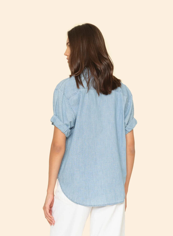 Xirena- Channing Shirt- Dusty Blue