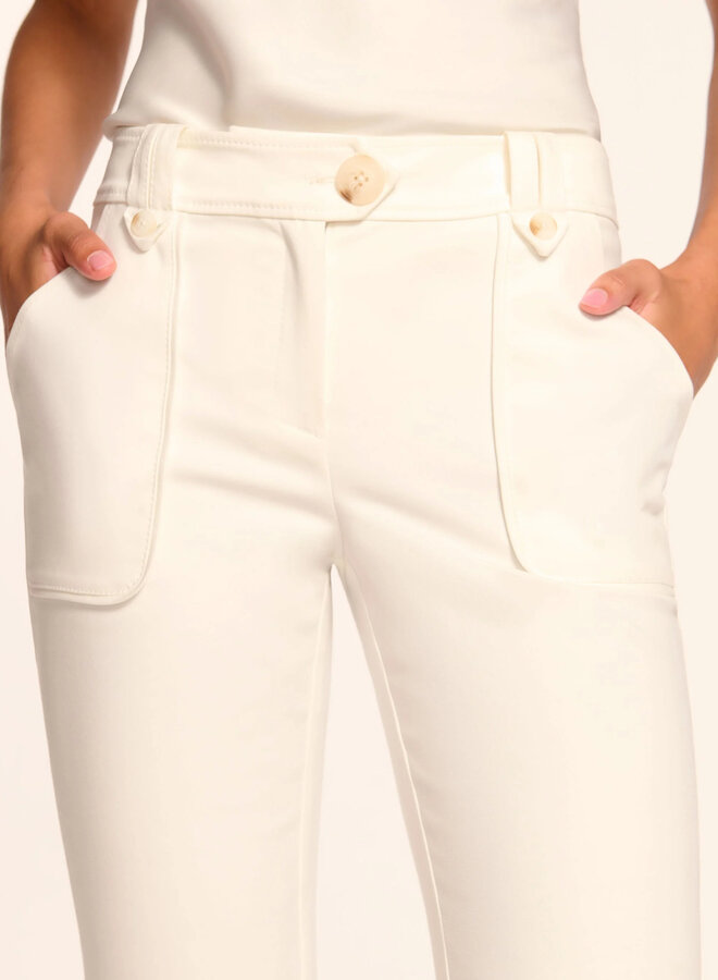 Ramy Brook- Marit Stretch Cotton Pant- Ivory