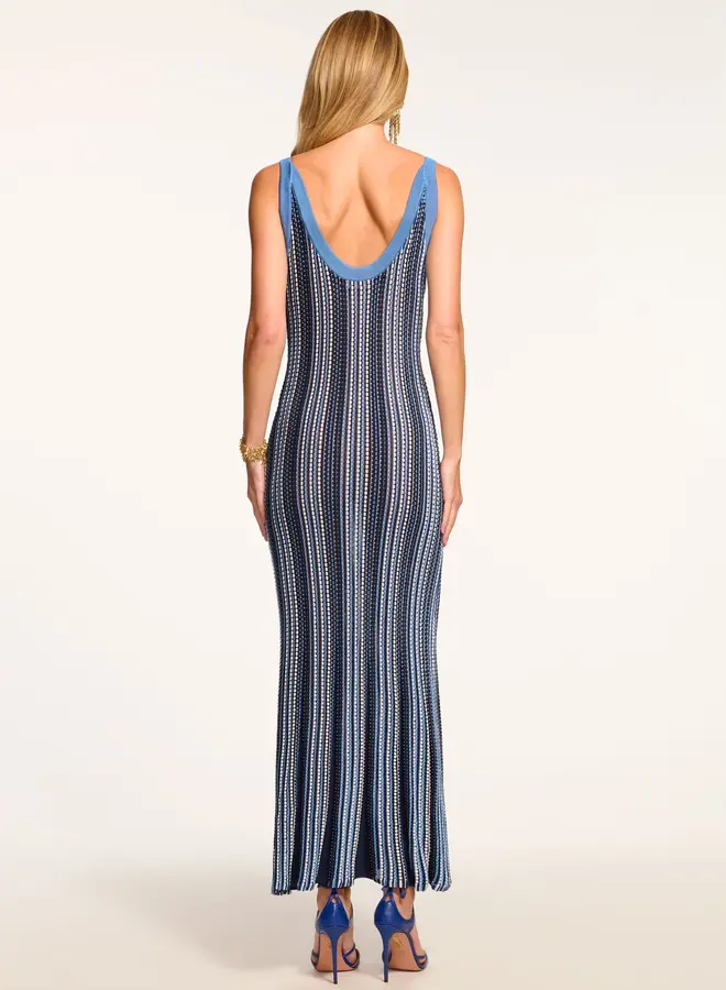 Ramy Brook- Paetyn Knit Maxi Dress- Ribbon Blue Stripe