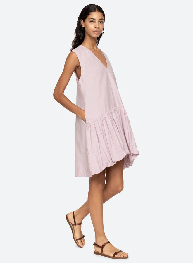 Sea New York- Emmet Poplin Bubble Tank Dress- Lilac