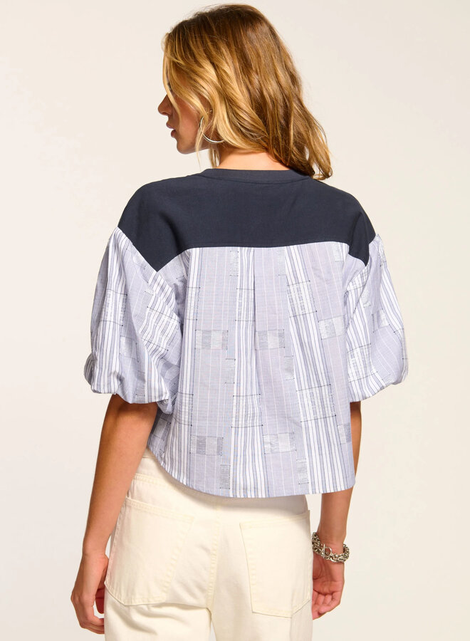 Ramy Brook- Toula- Navy Patchwork