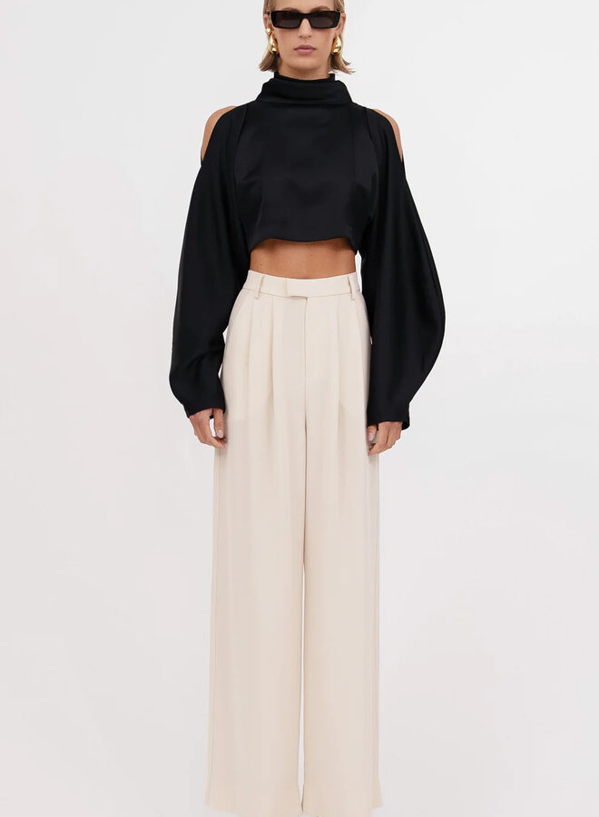 Nonchalant- Melanie Crop- Black