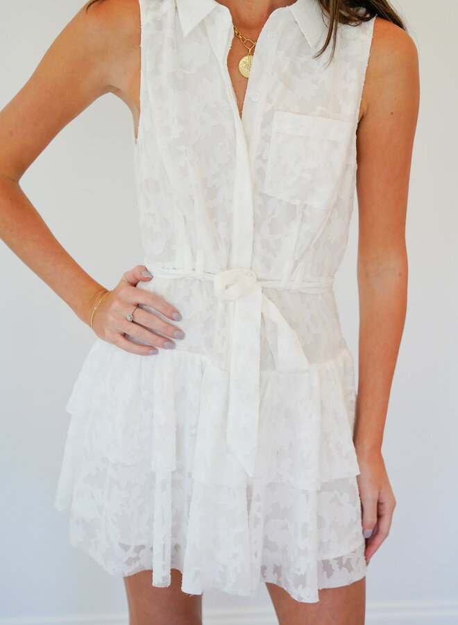Shug- Oak Dress- White