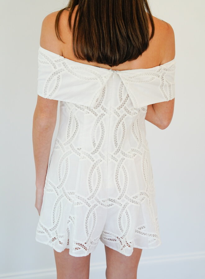 Shug- Belvie Romper- White