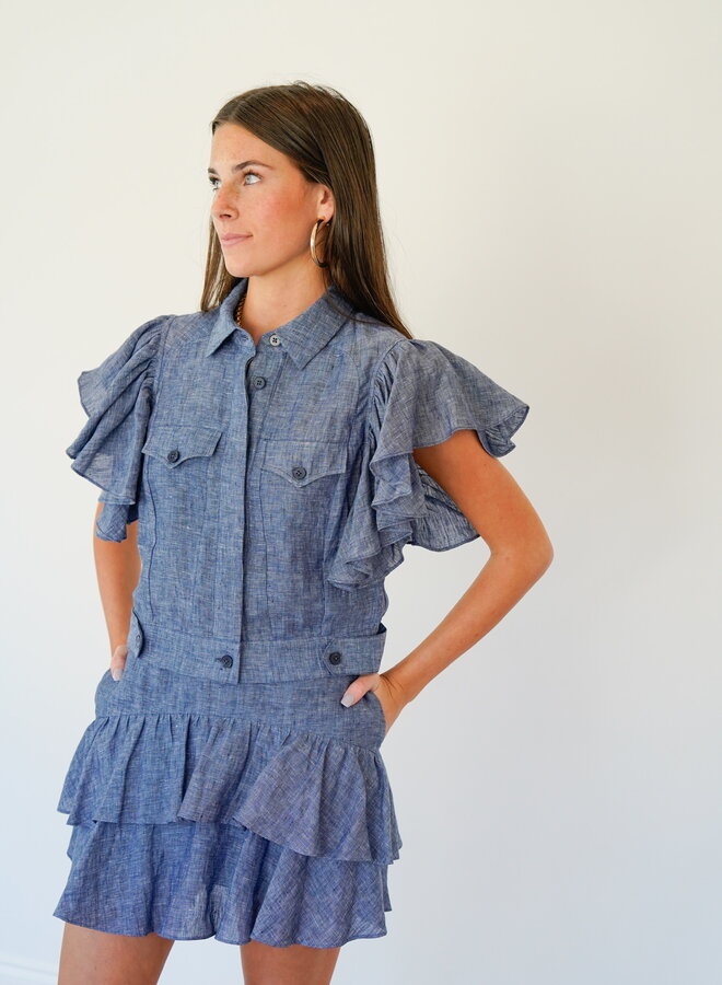 Shug- Jackson Skirt- Navy