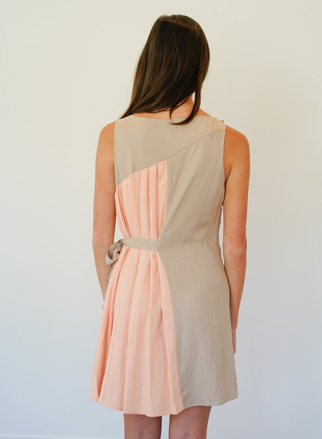 Shug- Sadie Dress- Taupe/Apricot