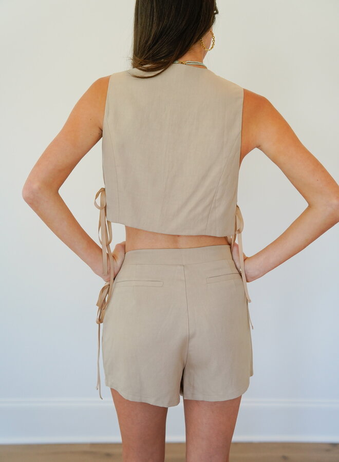 Shug- Eloise Vest- Taupe