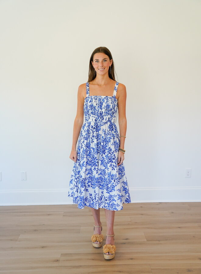 Shug- Ridley Dress- Blue Wildflower