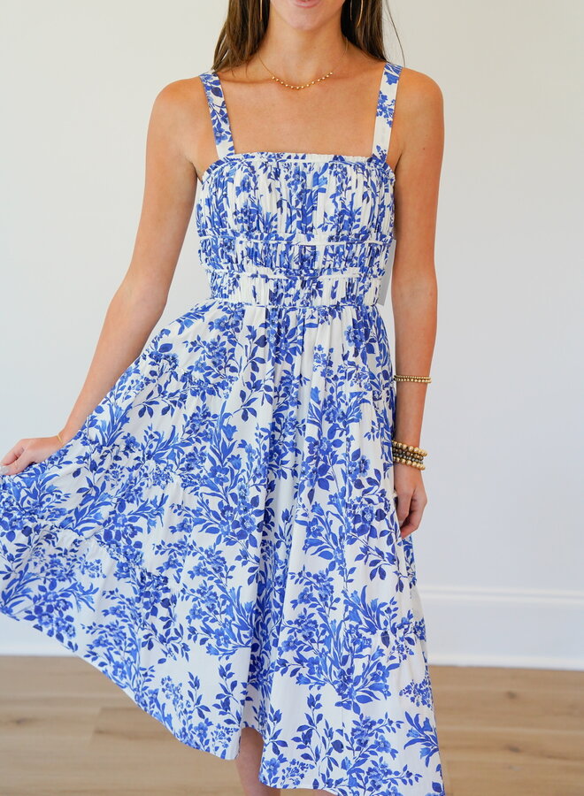 Shug- Ridley Dress- Blue Wildflower