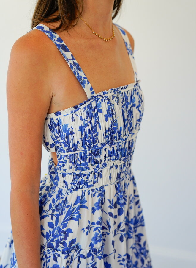 Shug- Ridley Dress- Blue Wildflower
