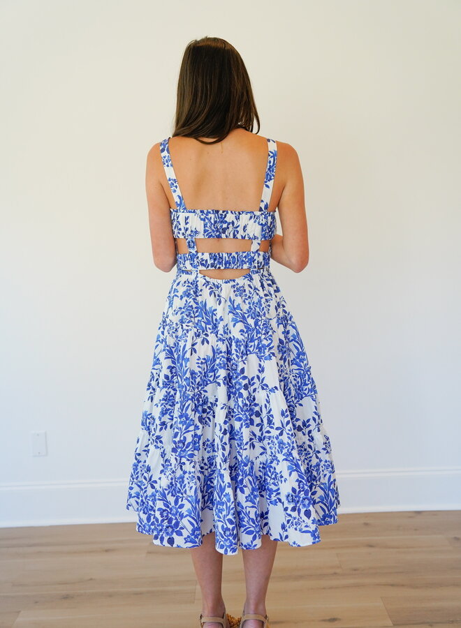 Shug- Ridley Dress- Blue Wildflower