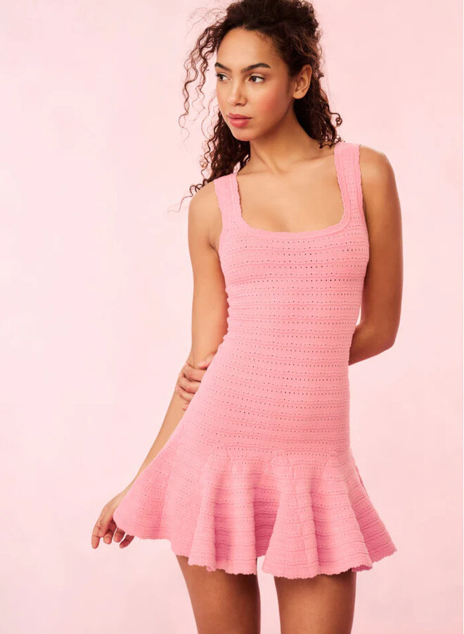 Love Shack Fancy- Maryanne Dress- Sunset Pink