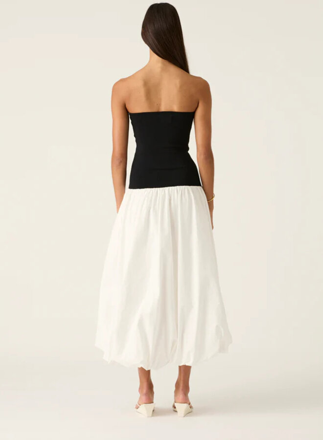 Mos The Label- Sophia Strapless Dress- Black & White