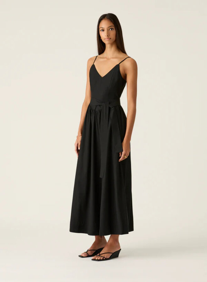 Mos The Label- Quinn Midi Dress- Black
