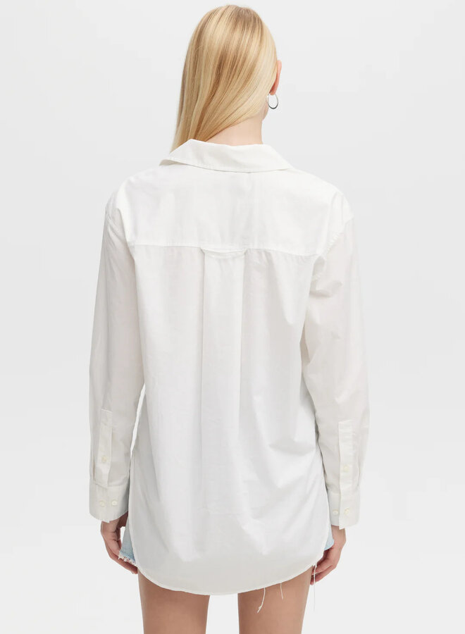 CHRLDR- MAG- Perfect Button Up- White