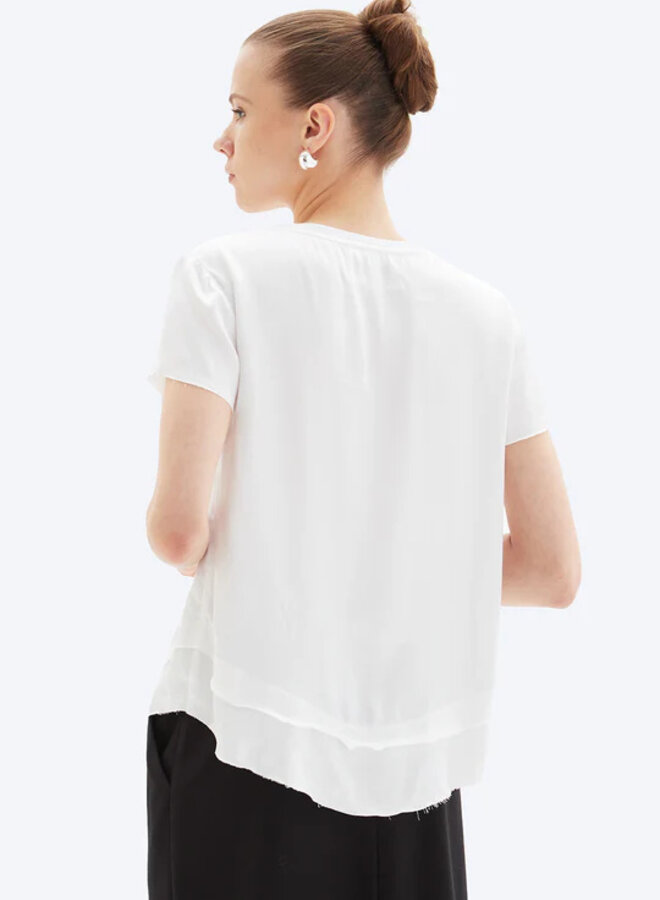 CHRLDR- Ava V- Neck- White