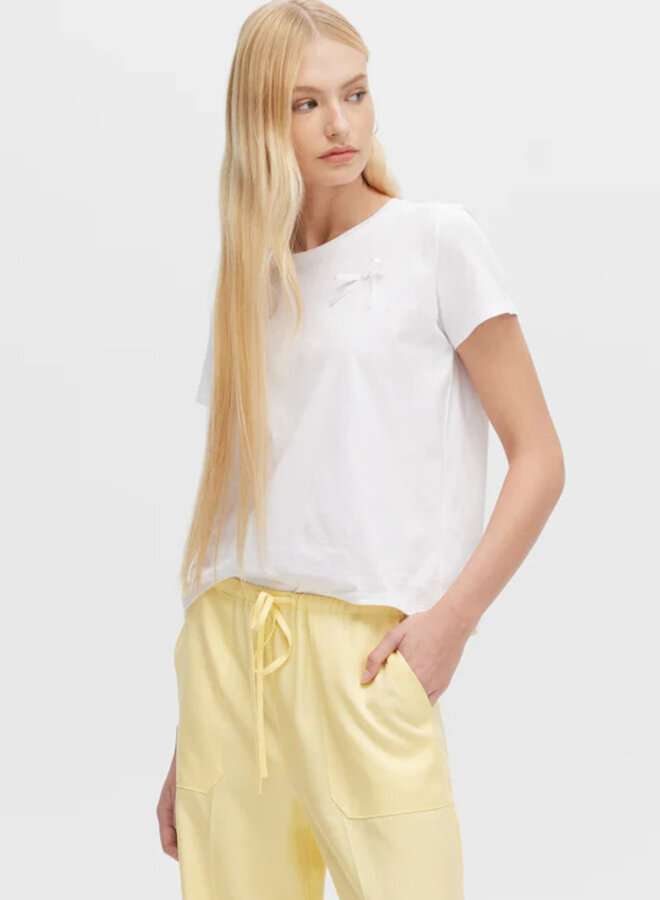 CHRLDR- Jane Bow Perfect Tee- White