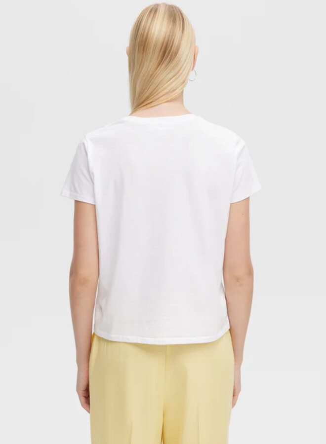 CHRLDR- Jane Bow Perfect Tee- White