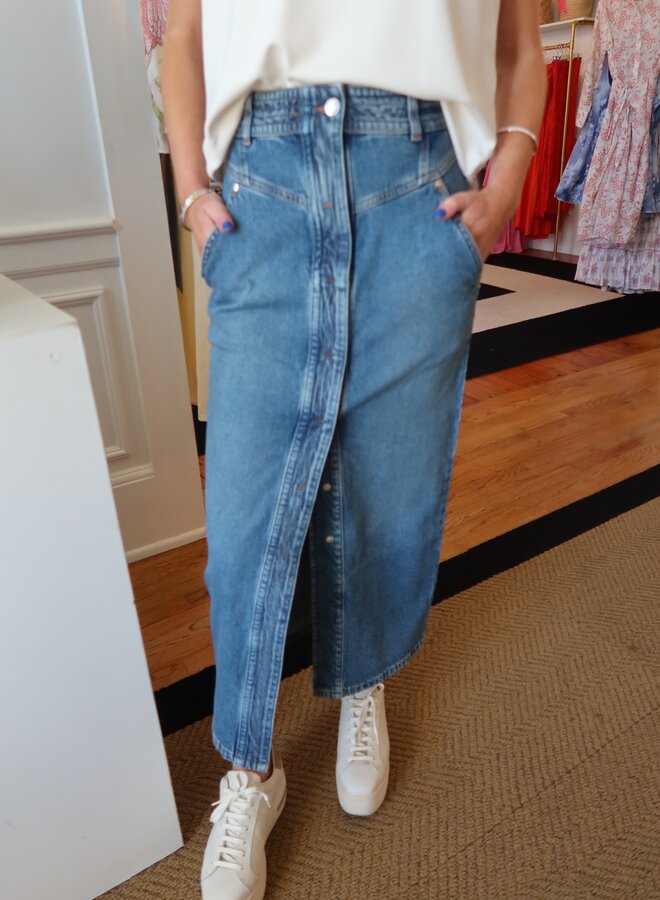 IRO- Garice Skirt- Denim Blue