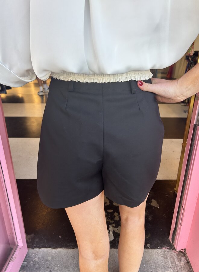 Ramy Brook- Marjory Stretch Cotton Mini Short- Black