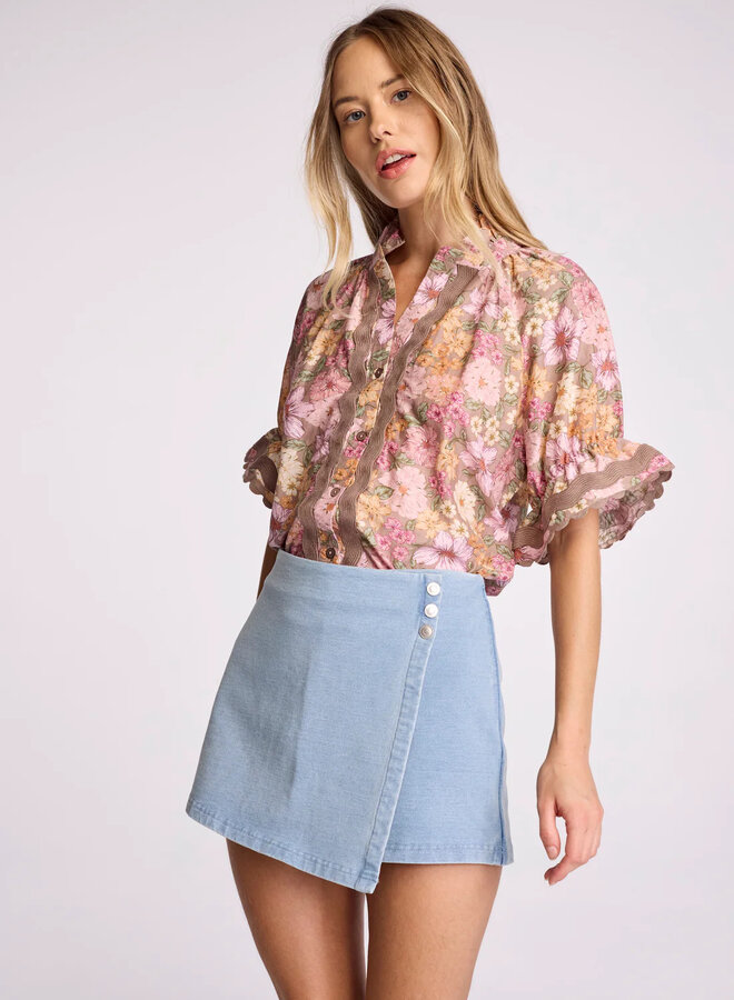 Sundays- Sorrel Skort- Lightwash