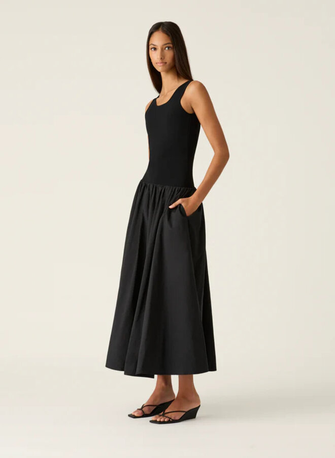Mos The Label- Sophia Midi Dress- Black