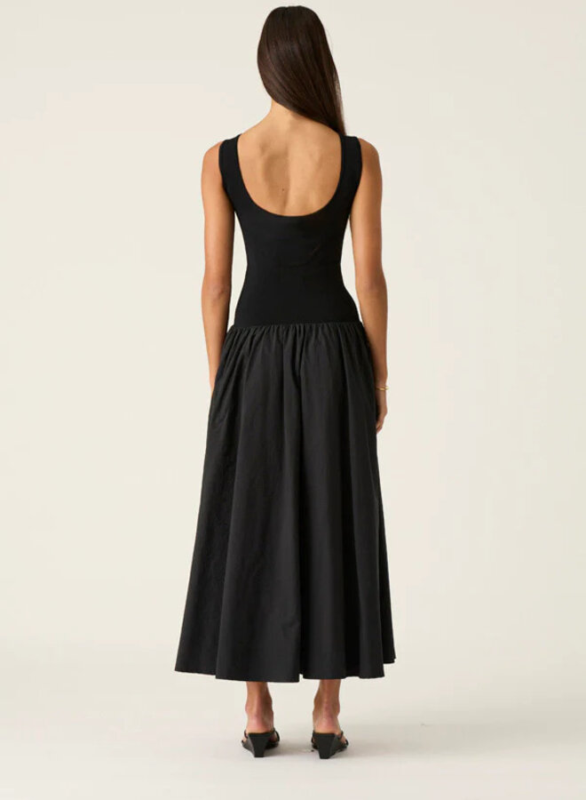 Mos The Label- Sophia Midi Dress- Black