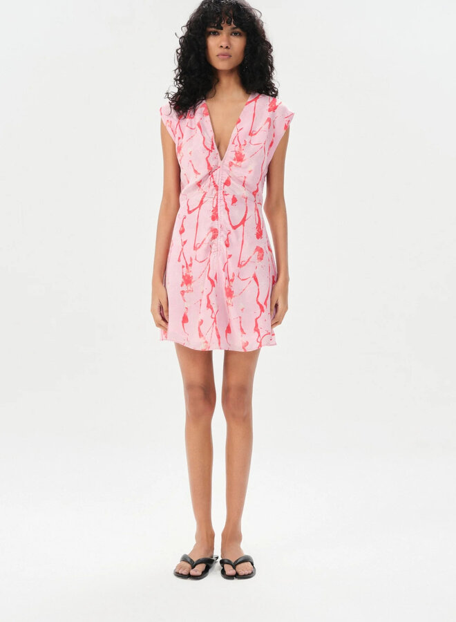 Maria Cher- Castelli Tora Short Dress- Pink