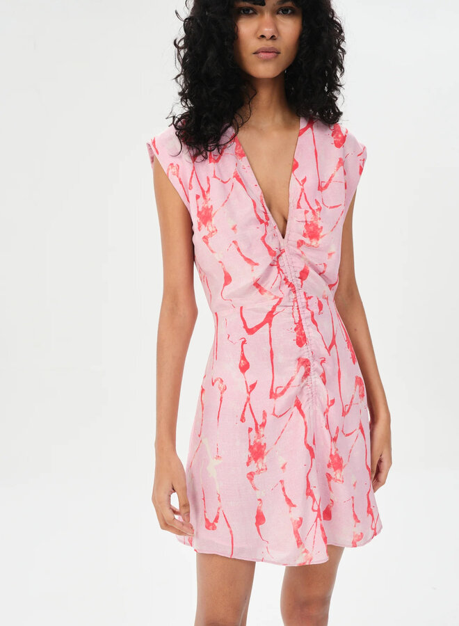 Maria Cher- Castelli Tora Short Dress- Pink