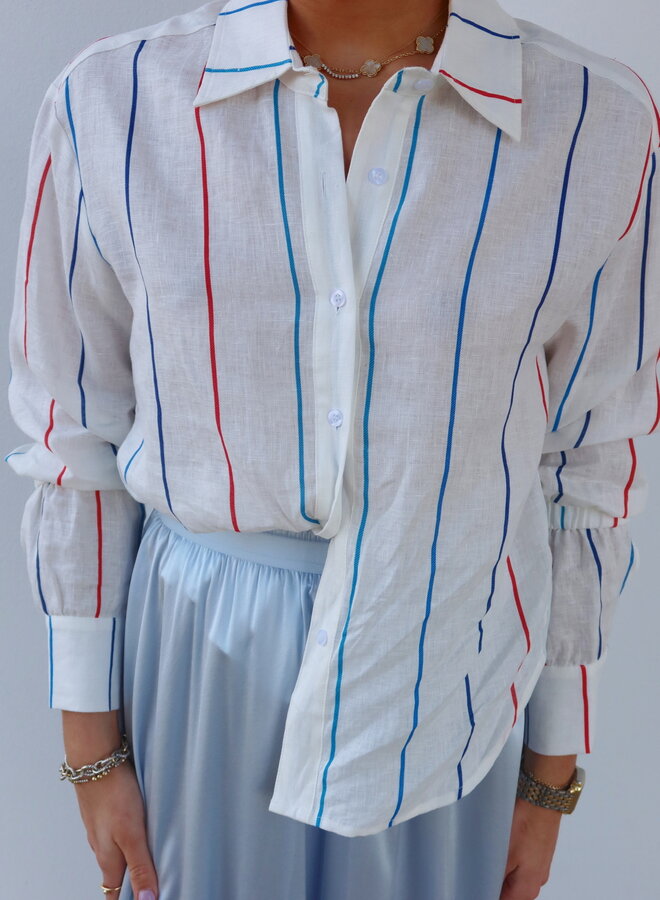 Shug- Tristan Blouse- White Multi