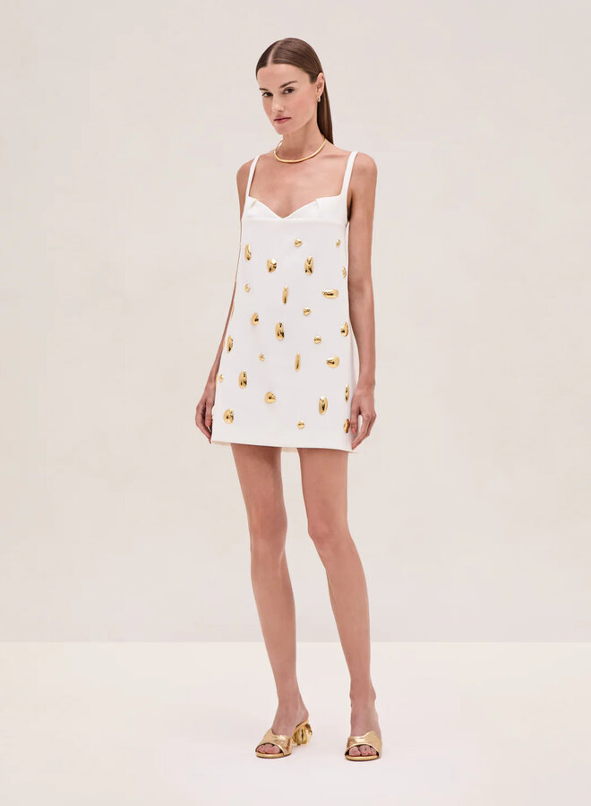Alexis- Larsen Dress- White