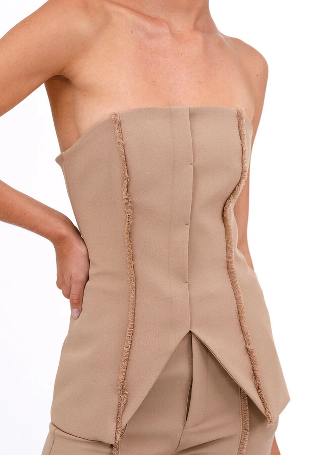 Nonchalant- Liz Top- Camel