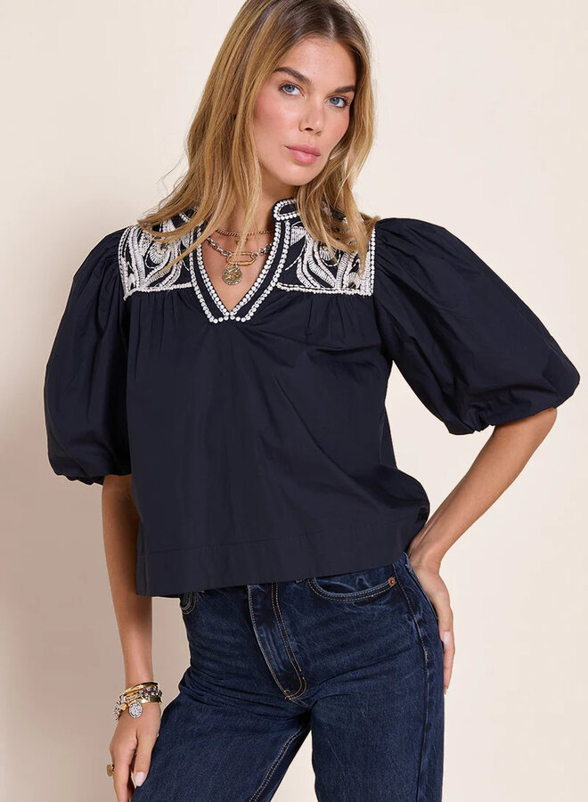 Scarlett Poppies- Sheila Top- Onyx Black