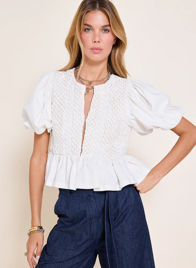 Scarlett Poppies- Corinne Top- Vanilla