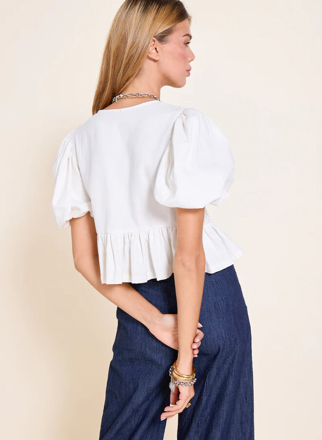 Scarlett Poppies- Corinne Top- Vanilla