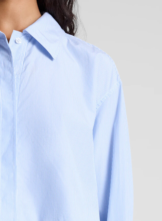 A.L.C.- Maude Top- Light Blue/White Stripe