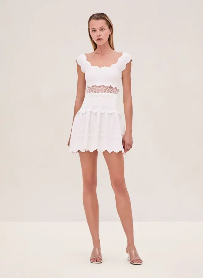 Alexis- Hopper Dress- White