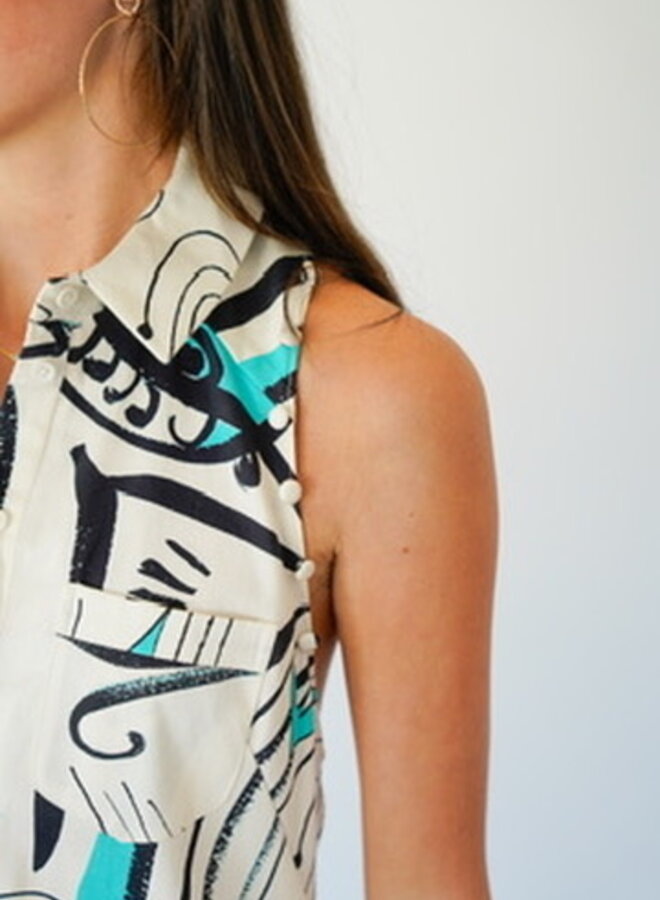 Shug-Parker Dress- Black/White