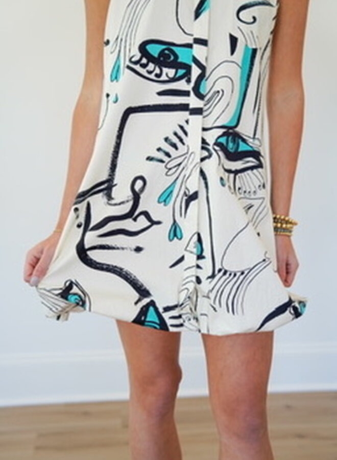 Shug-Parker Dress- Black/White