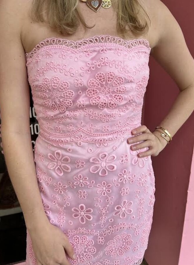 Love Shack Fancy- Vailia Dress- Pale Pink