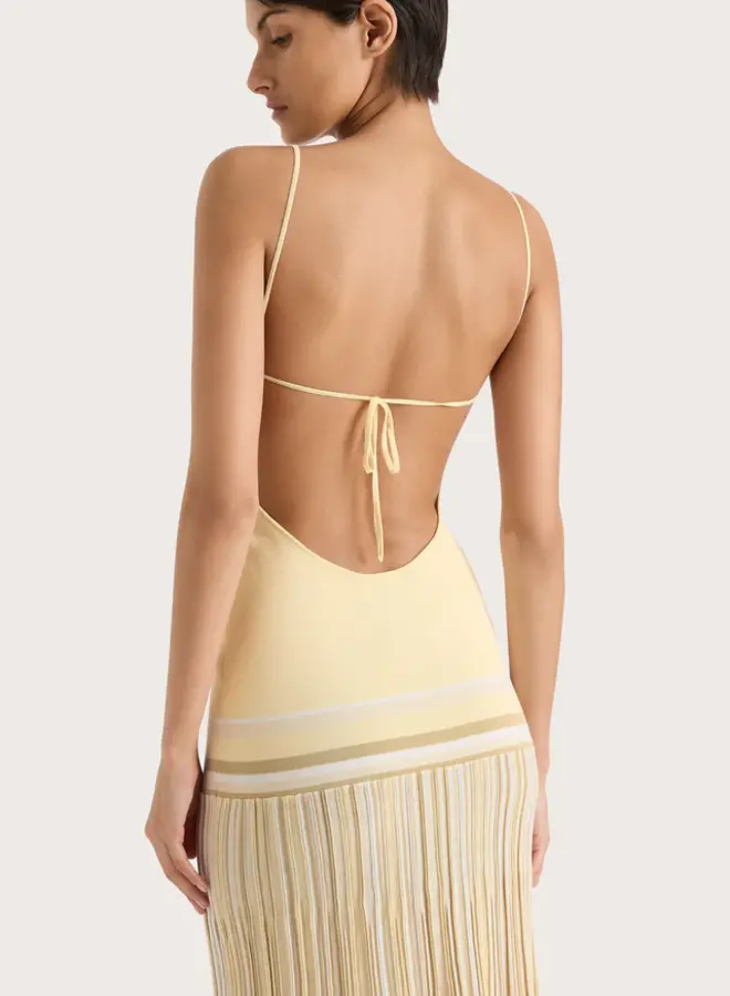 Faithfull The Brand- Citara Maxi Dress- Butter Stripe