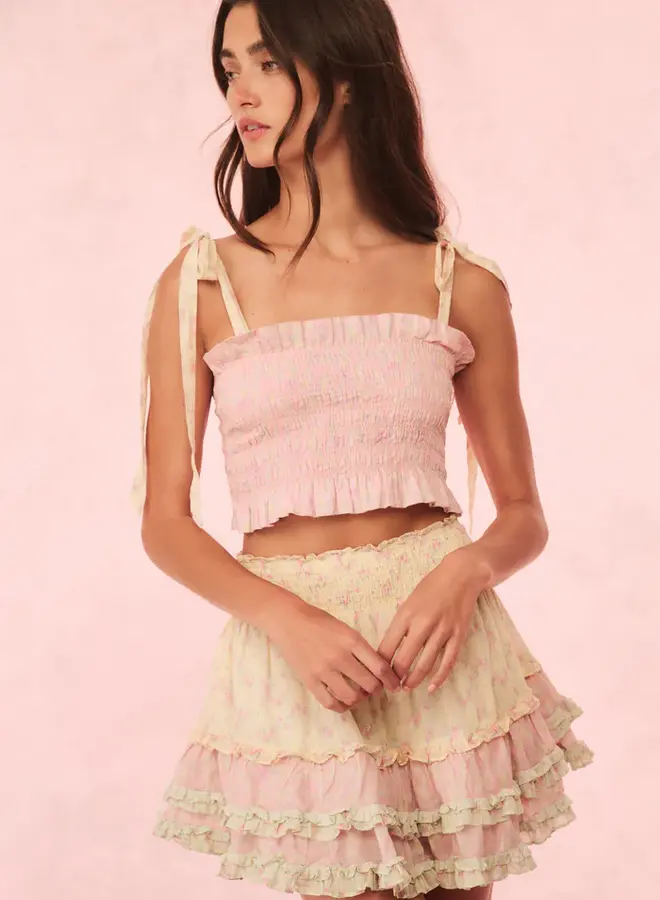 Love Shack Fancy- Camellia Skirt- Taffy Twist