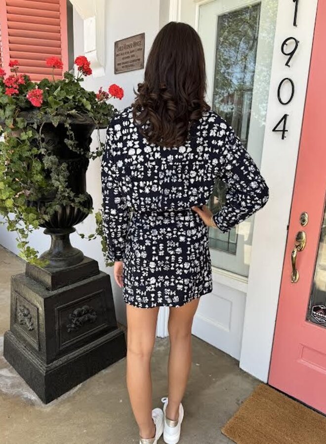 Apiece Apart- Alessandra Mini- Batik Geo Indigo